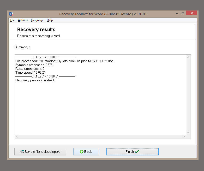 word doc recovery tool